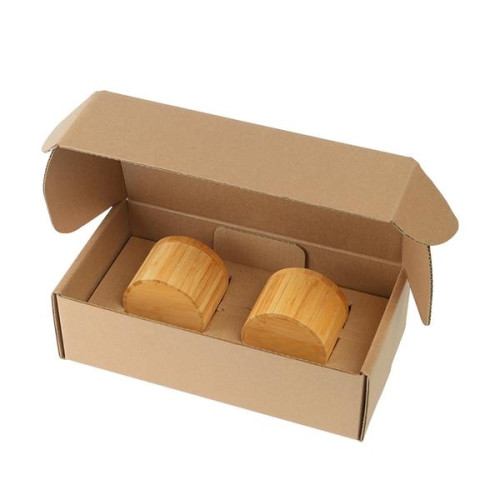 Bamboo Slide-Lid Salt Box Gift Set