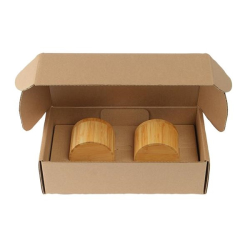 Bamboo Slide-Lid Salt Box Gift Set