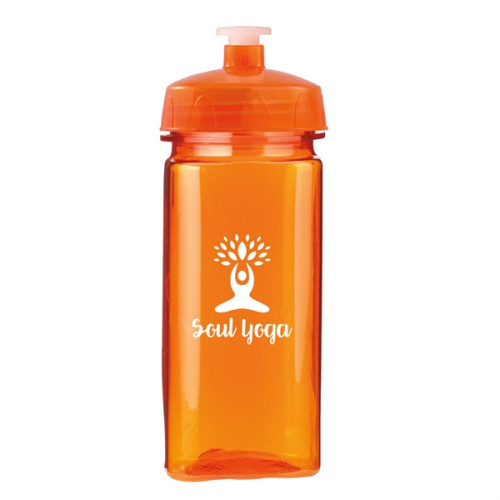 BPA Free 16 oz. PolySure Squared-Up Sports Water Bottle