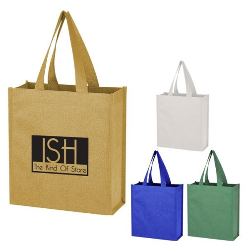Monroe Mini Non-Woven Glitter Tote Bag