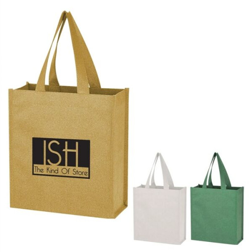 Monroe Mini Non-Woven Glitter Tote Bag
