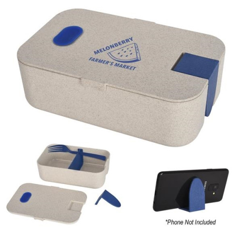 Wheat Lunch Set With Phone Holder