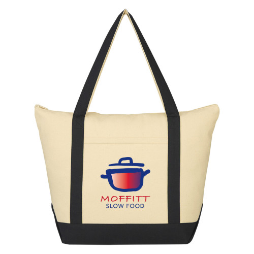 Folksy 12 Oz. Cotton Tote Bag