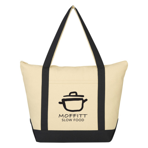 Folksy 12 Oz. Cotton Tote Bag