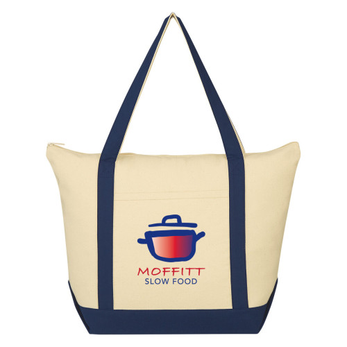 Folksy 12 Oz. Cotton Tote Bag