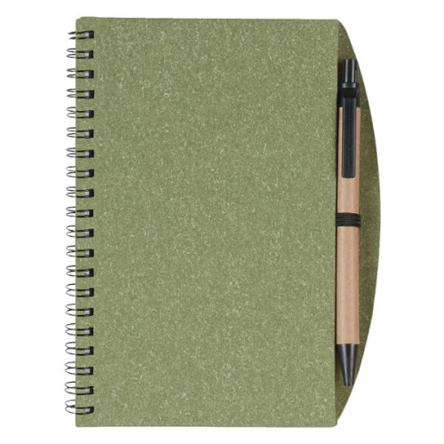 5" x 7" Eco-Inspired Spiral Notebook & Pen