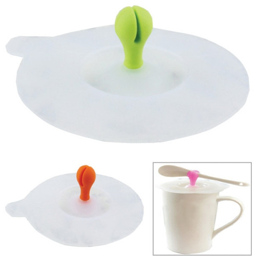 Silicone Lids with Spoon Holder