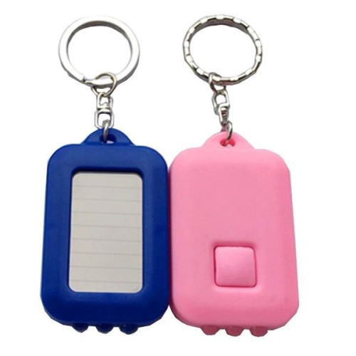 Mini Solar Flashlight Keychain