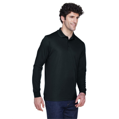 Men's Pinnacle Performance Long-Sleeve Pique Polo