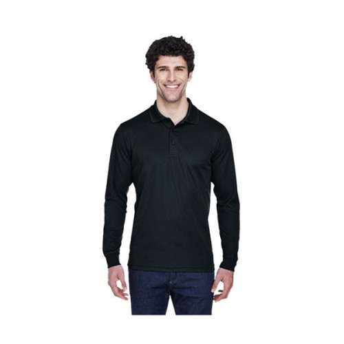 Men's Pinnacle Performance Long-Sleeve Pique Polo