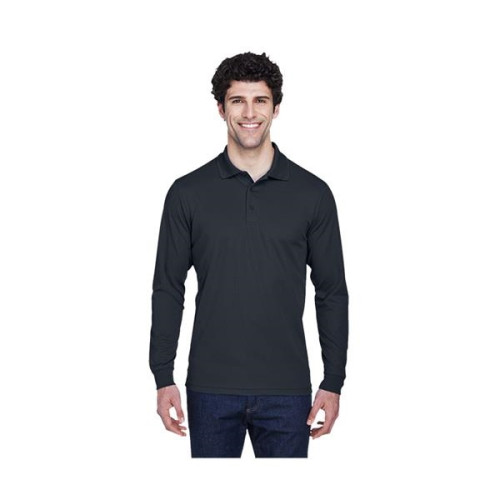Men's Pinnacle Performance Long-Sleeve Pique Polo