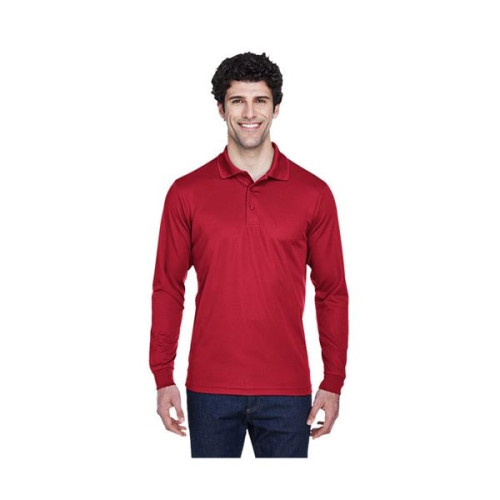 Men's Pinnacle Performance Long-Sleeve Pique Polo