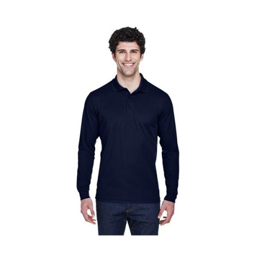 Men's Pinnacle Performance Long-Sleeve Pique Polo
