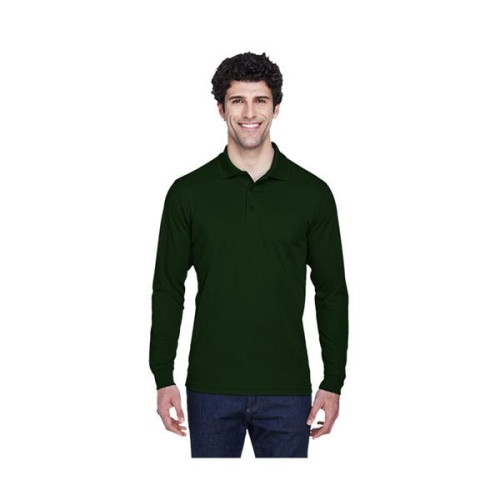Men's Pinnacle Performance Long-Sleeve Pique Polo