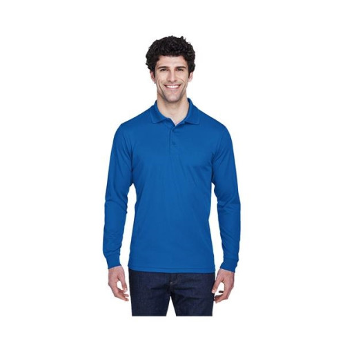 Men's Pinnacle Performance Long-Sleeve Pique Polo