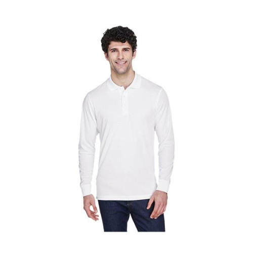 Men's Pinnacle Performance Long-Sleeve Pique Polo
