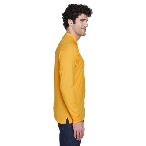 Men's Pinnacle Performance Long-Sleeve Pique Polo