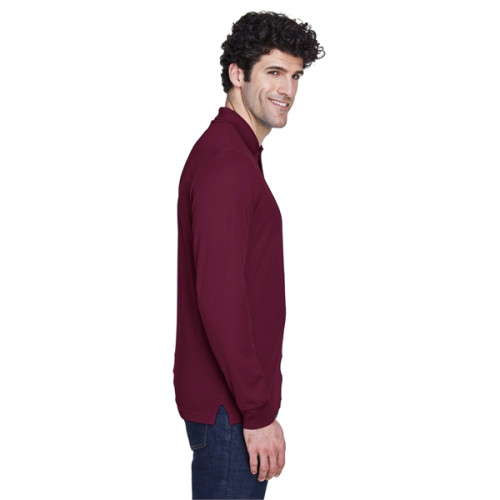 Men's Pinnacle Performance Long-Sleeve Pique Polo