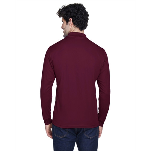 Men's Pinnacle Performance Long-Sleeve Pique Polo