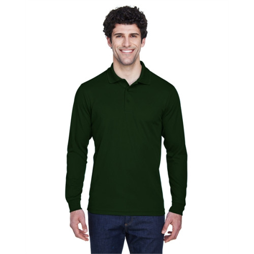 Men's Pinnacle Performance Long-Sleeve Pique Polo