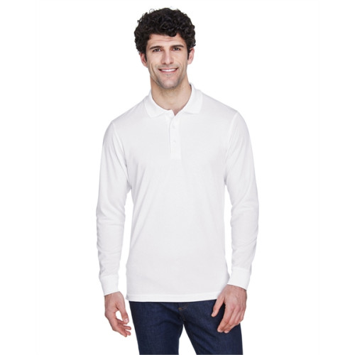 Men's Pinnacle Performance Long-Sleeve Pique Polo