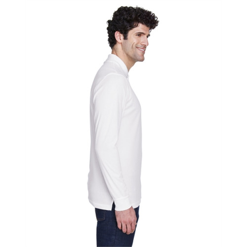 Men's Pinnacle Performance Long-Sleeve Pique Polo