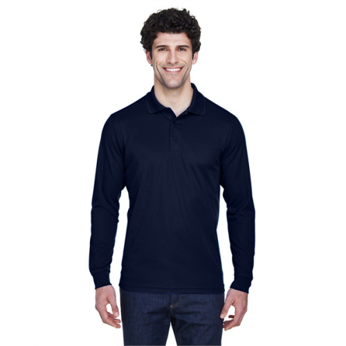 Men's Pinnacle Performance Long-Sleeve Pique Polo