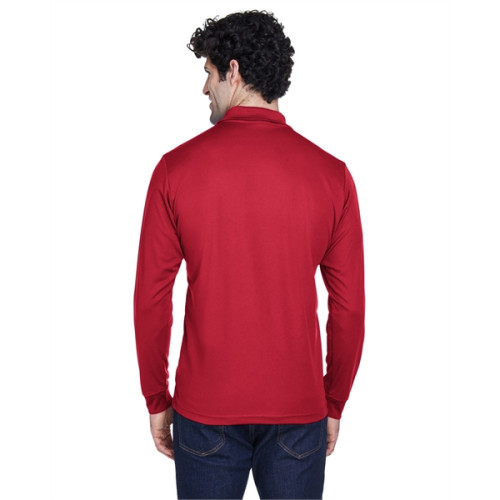 Men's Pinnacle Performance Long-Sleeve Pique Polo