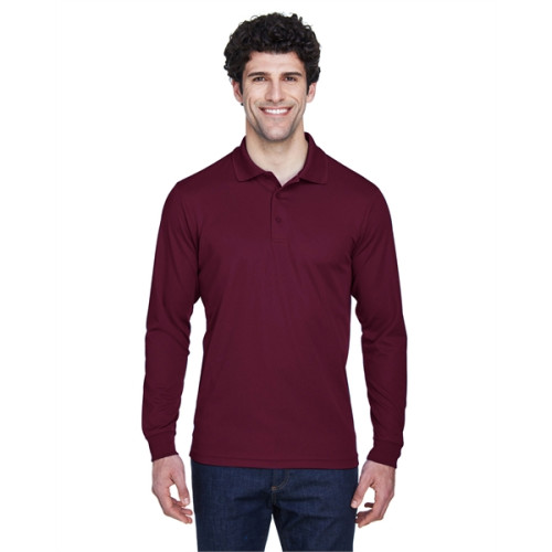 Men's Pinnacle Performance Long-Sleeve Pique Polo