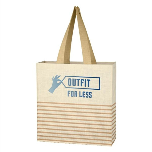 Dash Jute Tote Bag