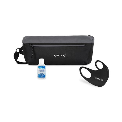 On the Move Reusable Stretch Face Mask PPE Kit