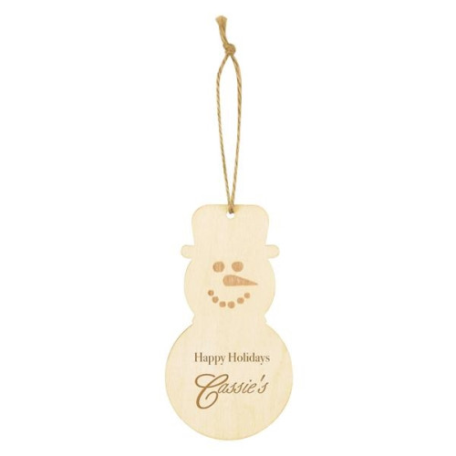 Wood Ornament - Snowman