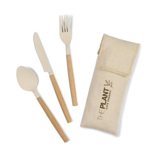 Gaia Bamboo Fiber Cutlery Set