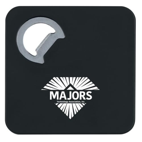 Square Coaster With Bottle Opener