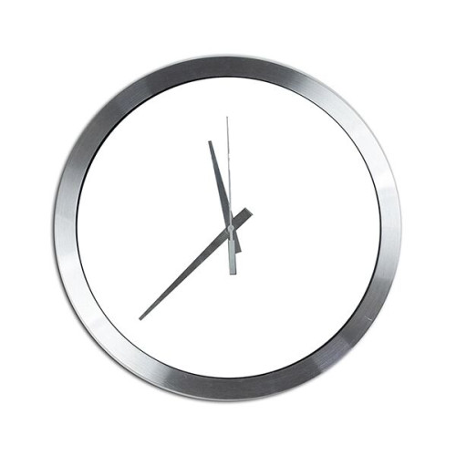 Bridge 14" Brushed Metal Analog Wall Clock