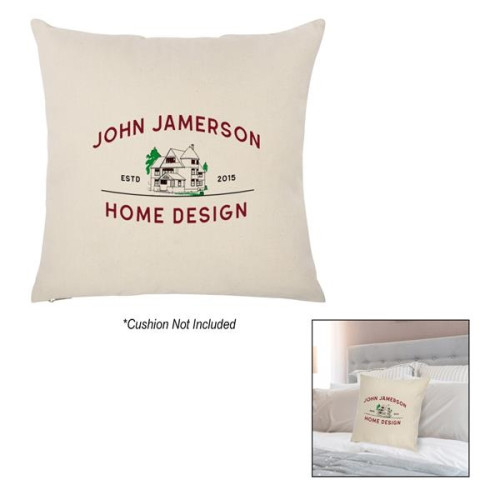16" x 16" Cotton Canvas Pillow Case