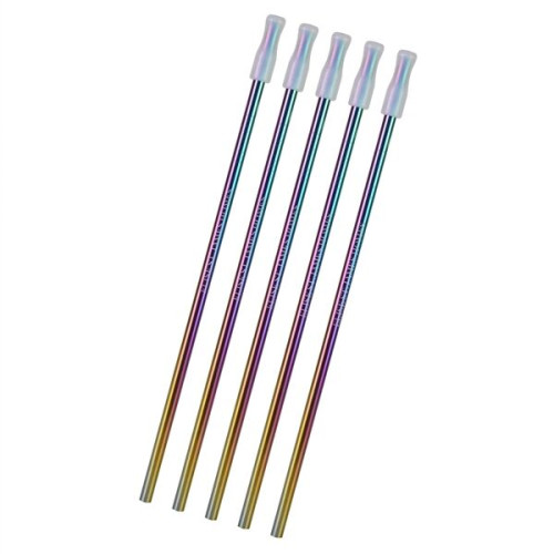5- Pack Park Avenue Stainless Straw Kit with Cotton Pouch