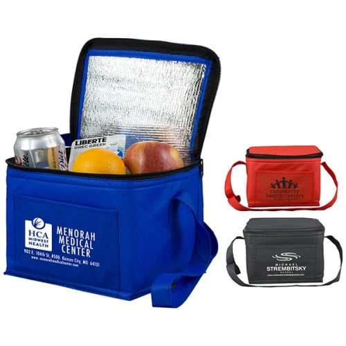 Cool-It Non-Woven Insulated Cooler Bag - Red/8  x 6  x 6