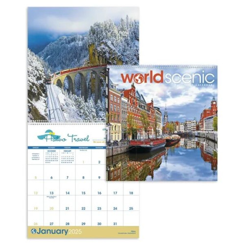 Triumph® Calendars World Scenic Calendar