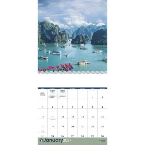 Triumph® Calendars World Scenic Calendar
