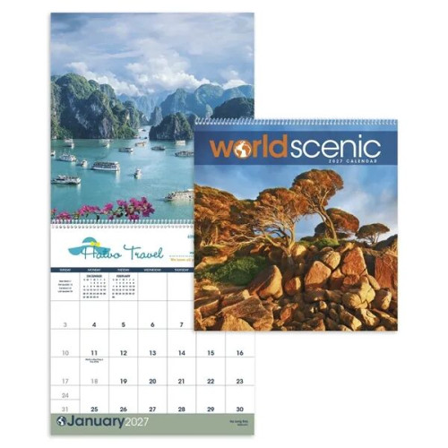 Triumph® Calendars World Scenic Calendar