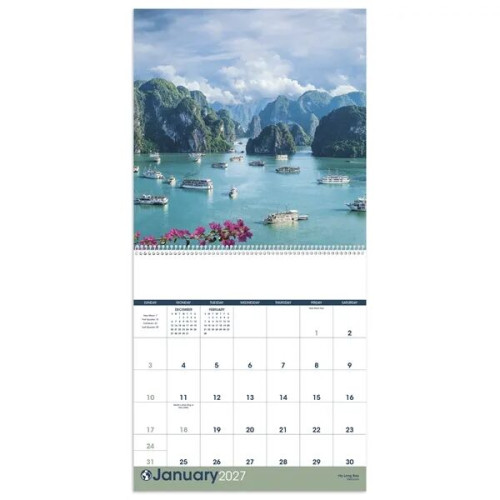 Triumph® Calendars World Scenic Calendar