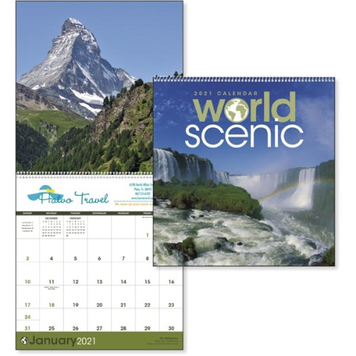 Triumph® Calendars World Scenic Calendar
