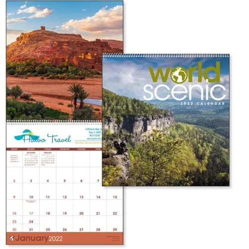 Triumph® Calendars World Scenic Calendar