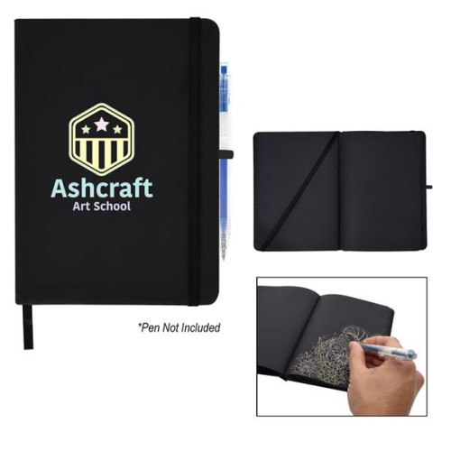 Neon Dreams Black Paper Journal