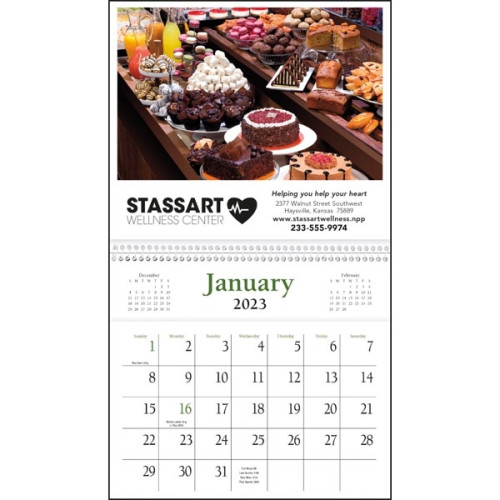 Pocket Cookbook Calendar
