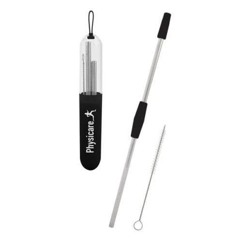 2-Piece Stainless Steel Straw Kit