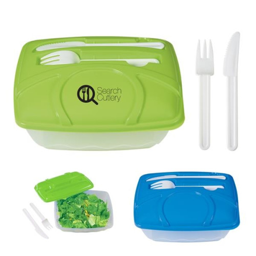 Wave Lunch Container With Custom Handle Box