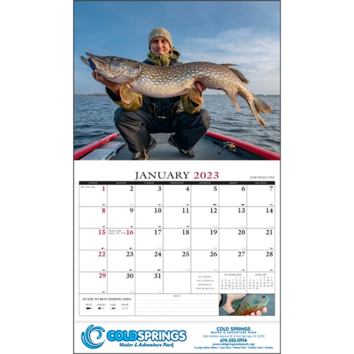 Fishing Guide Appointment Calendar - Stapled