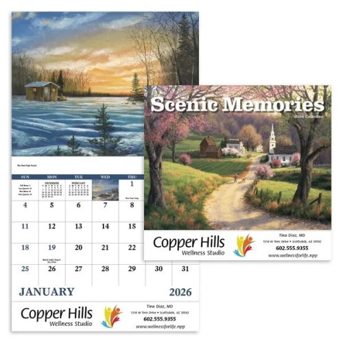 Good Value™ Scenic Memories - Stapled Calendar